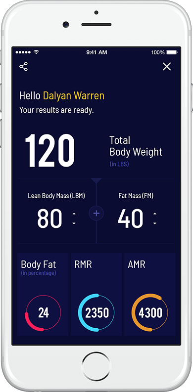 Measure Total Body weight through Fitness App