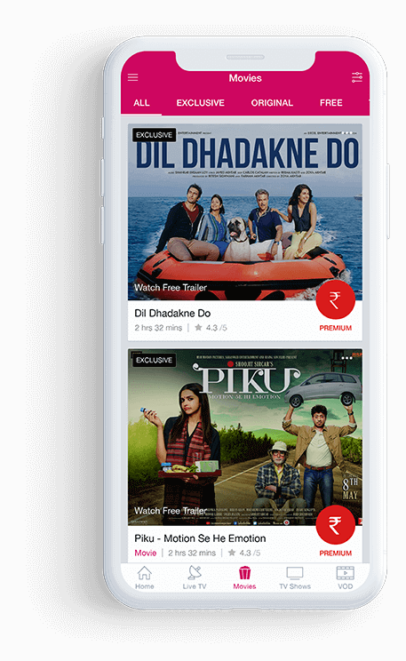 NexGTV - Entertainment Mobile App Development